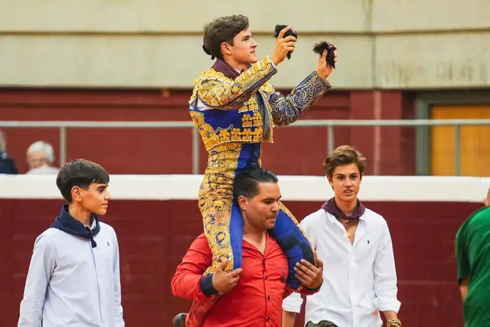 Aarón Palacio en la feria de San Mateo