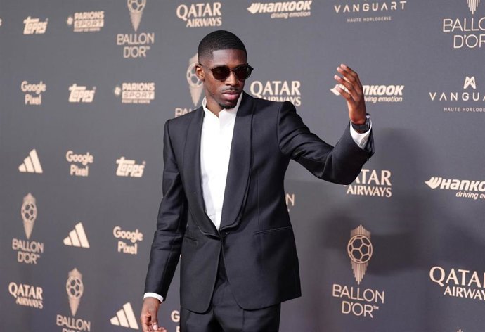 22 September 2025, France, Paris: French footballer Ousmane Dembele arrives at the Ballon d'Or awards ceremony 2025, at the Theatre du Chatelet in Paris. Photo: Adam Davy/PA Wire/dpa