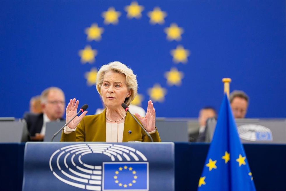 La presidenta de la Comisión Europea, Ursula von der Leyen