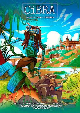 Cartel de la XVII edición de CiBRA que rinde homenaje a la naturaleza.