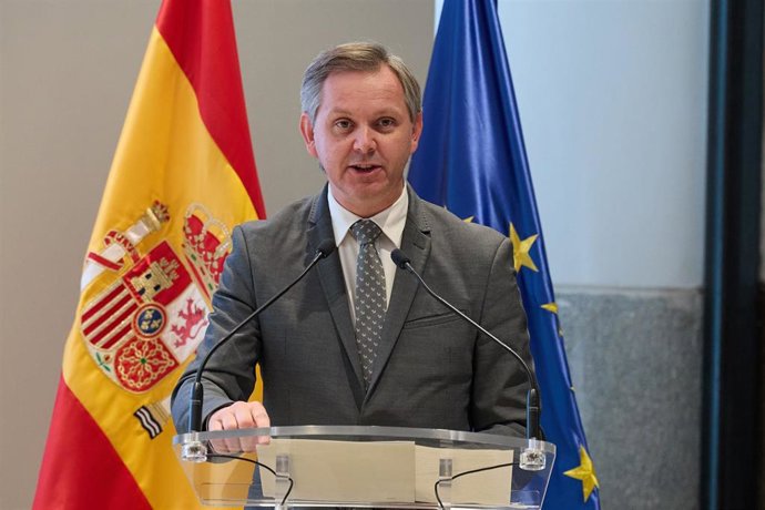 Archivo - El presidente de Mercasa y exministro de Sanidad, José Miñones Conde, interviene en la segunda edición del Foro Mercasa, en el Ministerio de Agricultura, a 26 de noviembre de 2024, en Madrid (España)