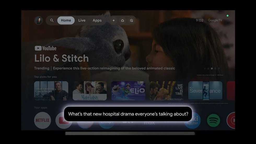Gemini en Google TV.