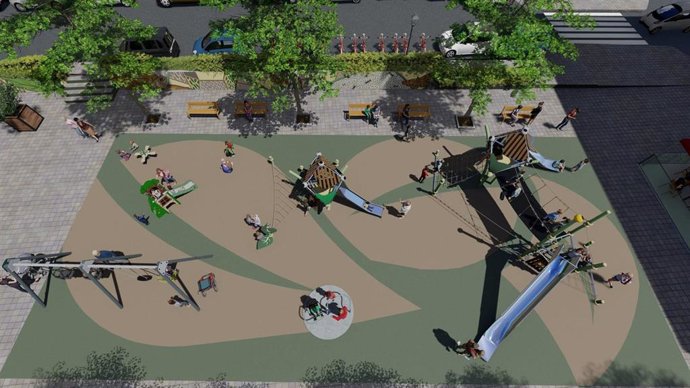 Proyecto de renovación del parque infantil de la campa Ibaizabal, en La Peña
