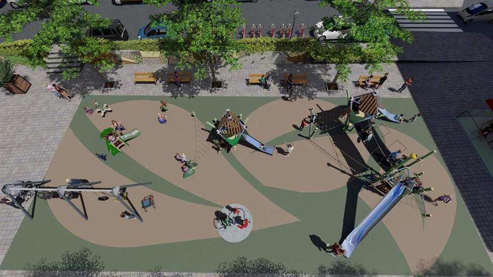 Proyecto de renovación del parque infantil de la campa Ibaizabal, en La Peña