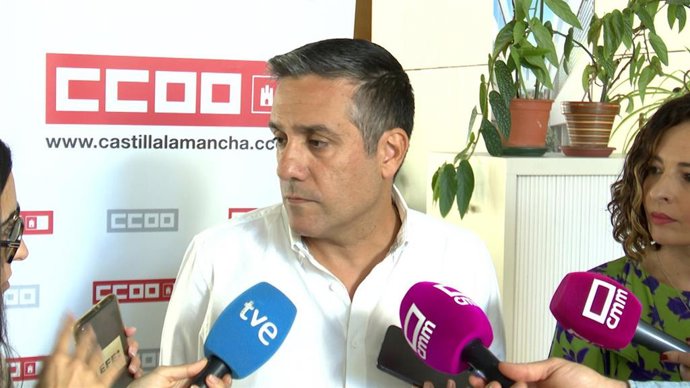 El secretario general de CCOO Castilla-La Mancha, Javier Ortega.