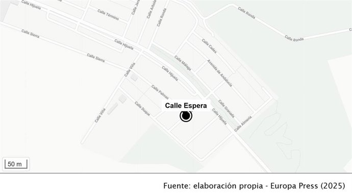 Calle de Estella del Marqués donde se ha producido la deflagración de gas, afectando a varias viviendas