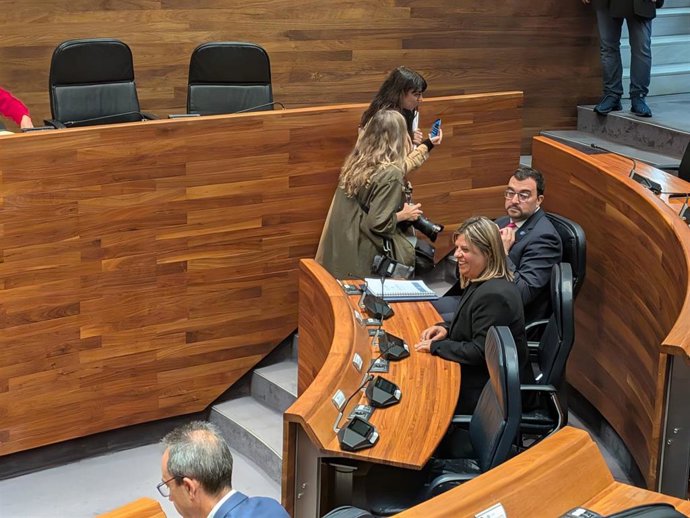 Adrián Barbón, antes del debate de orientación política