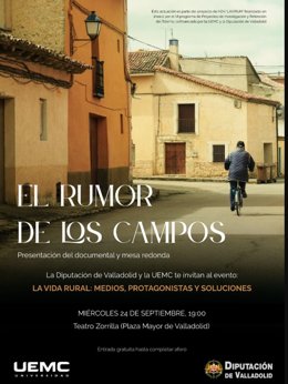 UEMC y Diputación estrenan el documental 'El rumor de los campos, una mirada íntima y crítica a la despoblación rural'.