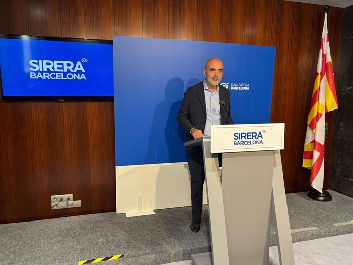 El líder del PP a l'Ajuntament de Barcelona, Daniel Sirera