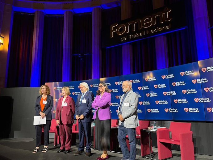Mesa redonda en Foment del Treball sobre las obras del Corredor Mediterráneo