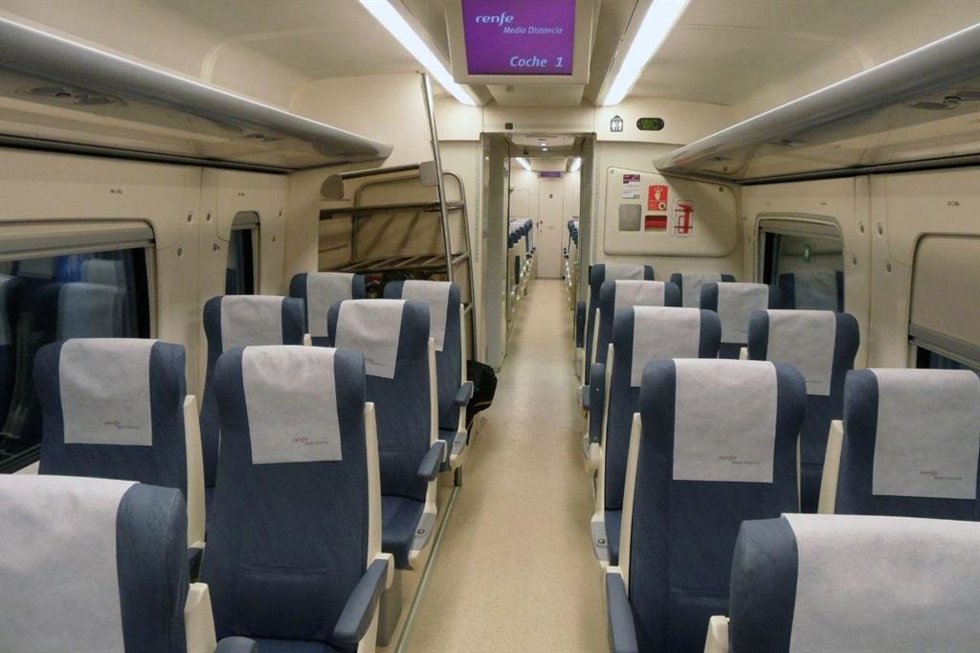Interior del tren.