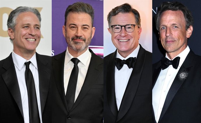 Colbert, Stewart y Meyers celebran el regreso de Jimmy Kimmel cargando contra Trump: "Se acabó la pesadilla"
