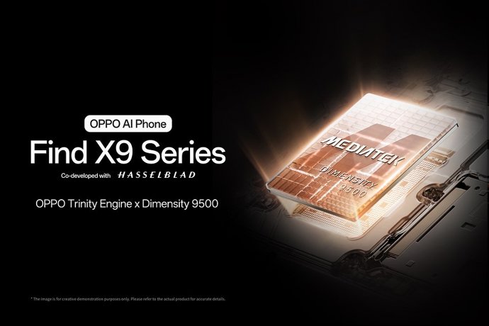 Archivo - La serie Find X9 con procesador MediaTek Dimensity 9500.