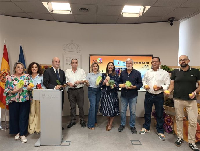 La consejera Sara Rubira en la presentación de la participación de la Región de Murcia en la feria Fruit Attraction