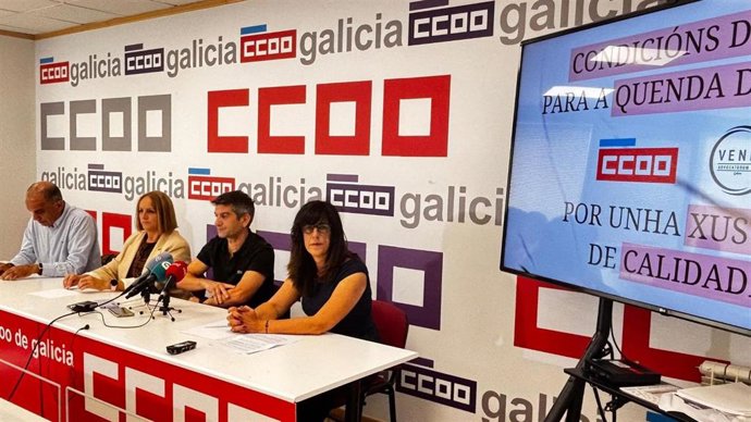 El sindicato Venia y CC.OO en rueda de prensa