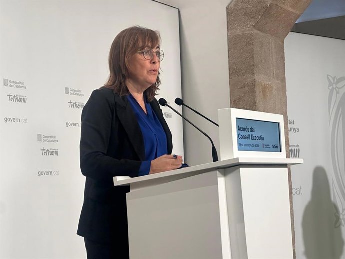 La portavoz del Govern, Sílvia Paneque