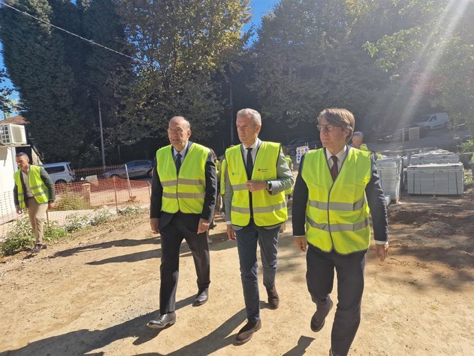 Reigosa y Rueda esta mañana en la ETEA.