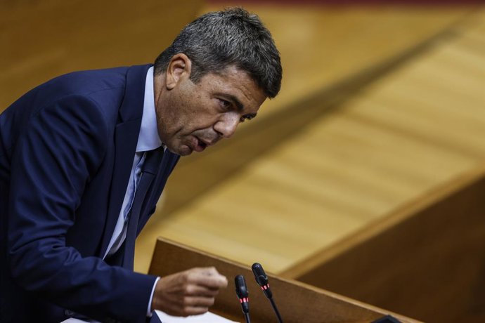 El president de la Generalitat valenciana, Carlos Mazón, intervé durant el Debat de Política General, a Les Corts Valencianes.