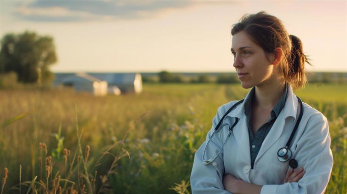 Imagen de recurso de una médica rural.
