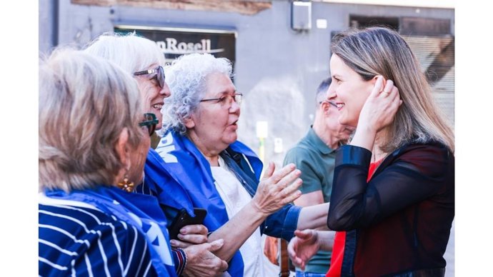 Martínez Bravo durante su visita en Molins de Rei.