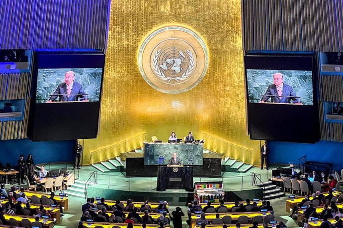 Imagen de archivo de la Asamblea General de la ONU. 