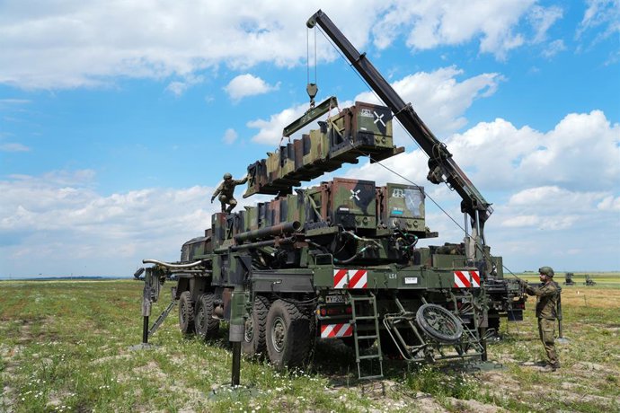 Archivo - Imagen de archivo de un sistema de defensa antiaérea Patriot
