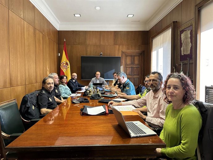 Junta Local de Seguridad celebrada este martes, copresidida por el alcalde de León, José Antonio Diez y el subdelegado del Gobierno en la provincia, Héctor Alaiz Moretón.