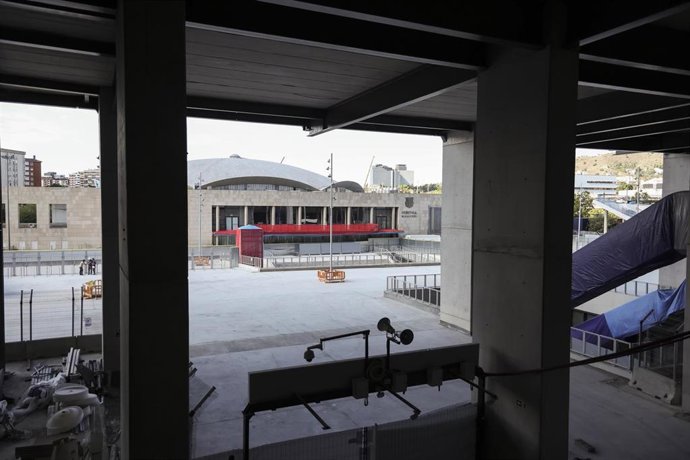 Views of the construction work on the Spotify Camp Nou Stadium on September 23, 2025 in Barcelona, Spain.