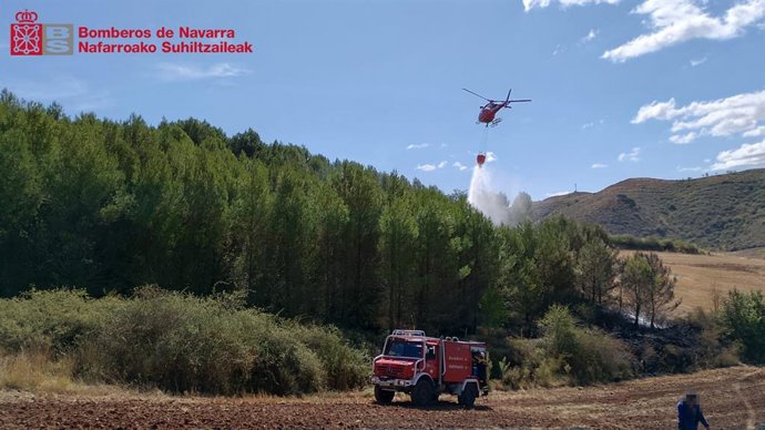 Extinguido en Cigüentes un incendio originado por una quema de rastrojo autorizada descontrolada por el viento