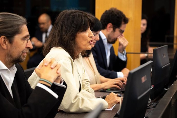 Archivo - La diputada de Junts Pilar Calvo.