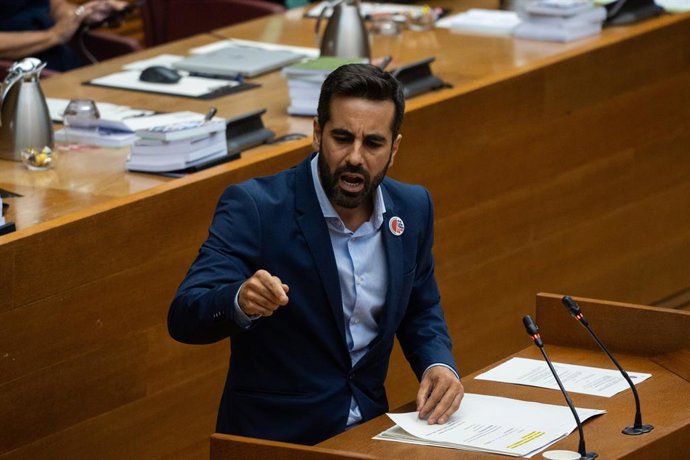 El portaveu del PSOE en les Corts de València, José Muñoz, intervé durant el Debat de Política General, en els Corts Valencianes, a 23 de setembre del 2025