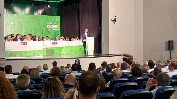 Reunión del Comité Provincial del PSOE de Sevilla en Lora del Río.