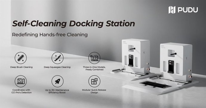 PUDU Self-Cleaning Docking Station for PUDU CC1 Series - Redefining Hands-Free Cleaning