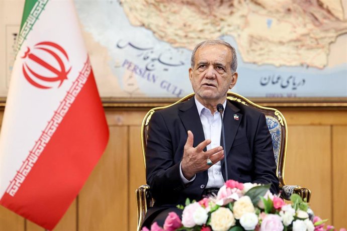 El presidente de Irán, Masud Pezeshkian 