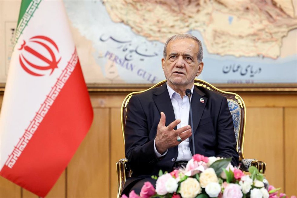 El presidente de Irán, Masud Pezeshkian 