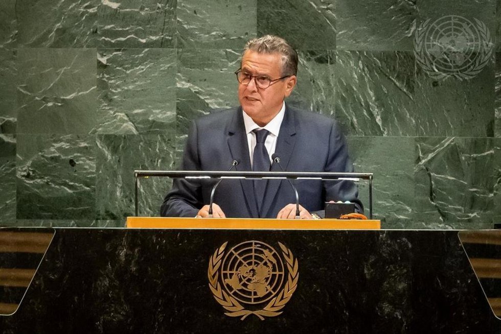 El primer ministro de Marruecos, Aziz Ajanuch, comparece en la 80 Asamblea General de Naciones Unidas