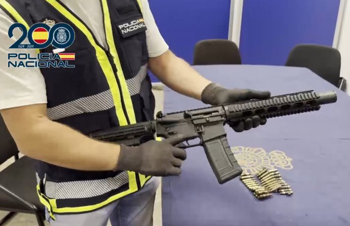 Fusil intervenido en relación con un asesinato en Fuengirola