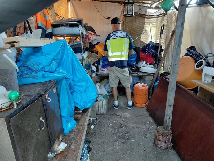 Detectan 11 infraviviendas en alquiler en un asentamiento chabolista en Manacor.