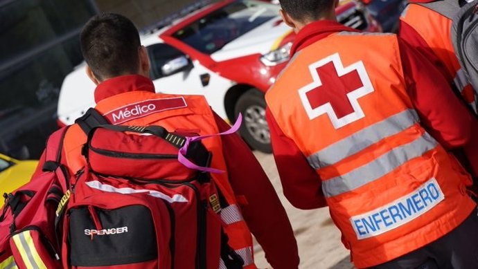 Los voluntarios de Cruz Roja despliegan un operativo en San Mateo