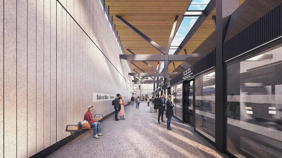 Simulación del futuro metro de Dublín