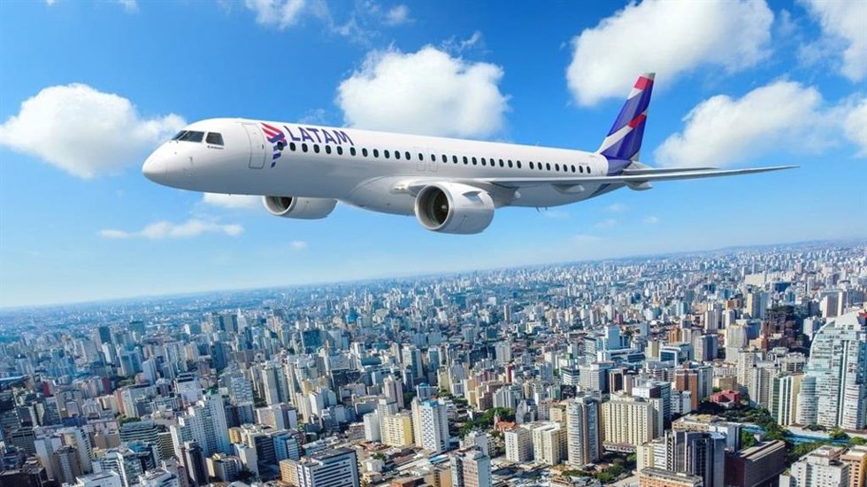 Embraer E195-E2 de Latam Airlines.