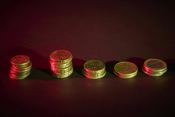 Monedas, a 3 de septiembre de 2025, en Madrid (España).