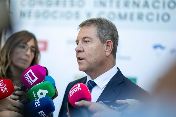 El presidente de Castilla-La Mancha, Emiliano García-Page, inaugura el Congreso Internacional de Negocios y Comercio Exterior Foro Exporta'