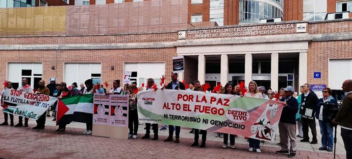 Concentración homenaje a los sanitarios de Gaza y de apoyo a la Flotilla Global Sumud