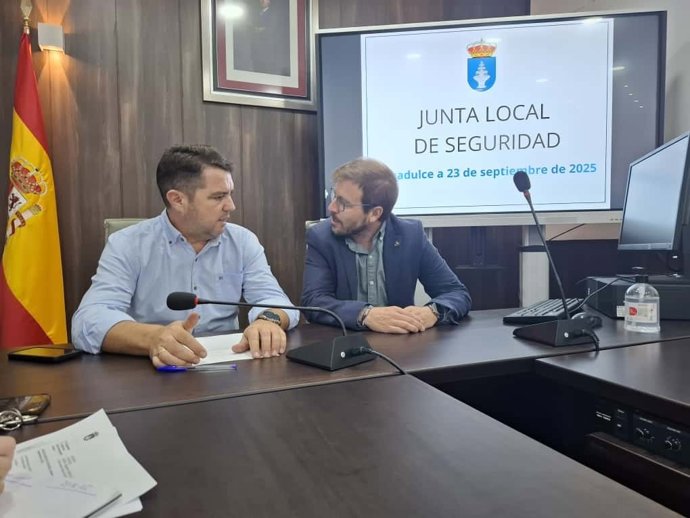 Celebración de la Junta de Seguridad Local de Aguadulce el 23 de septiembre de 2025.