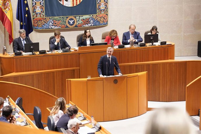 El presidente de Aragón, Jorge Azcón, interviene en el Debate sobre el estado de la Comunidad.