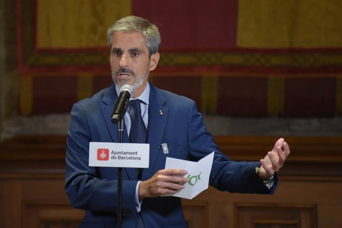 El líder de Vox en Barcelona, Gonzalo de Oro