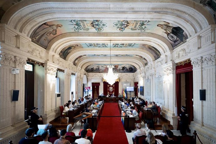 Archivo - Pleno del Ayuntamiento de Málaga