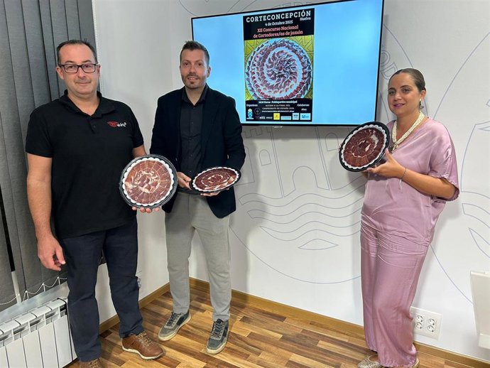 Presentación de la XII edición de su Concurso Nacional de Cortadores de Jamón de Corteconcepción (Huelva).