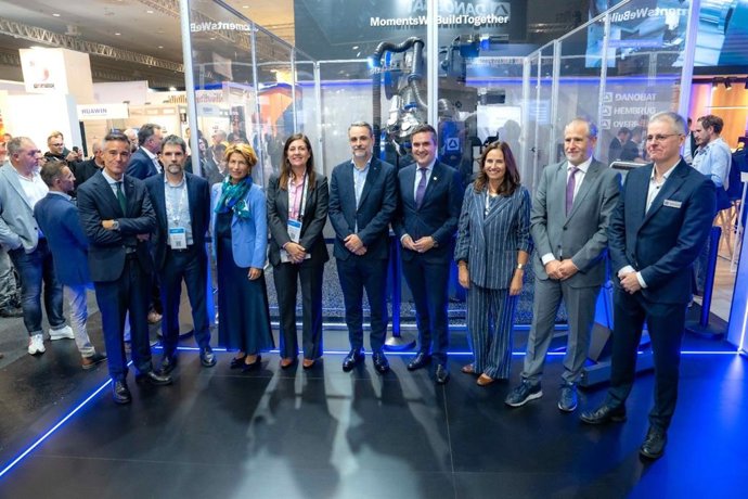 El consejero vasco de Industria, Mikel Jauregi, en la feria EMO Hannover